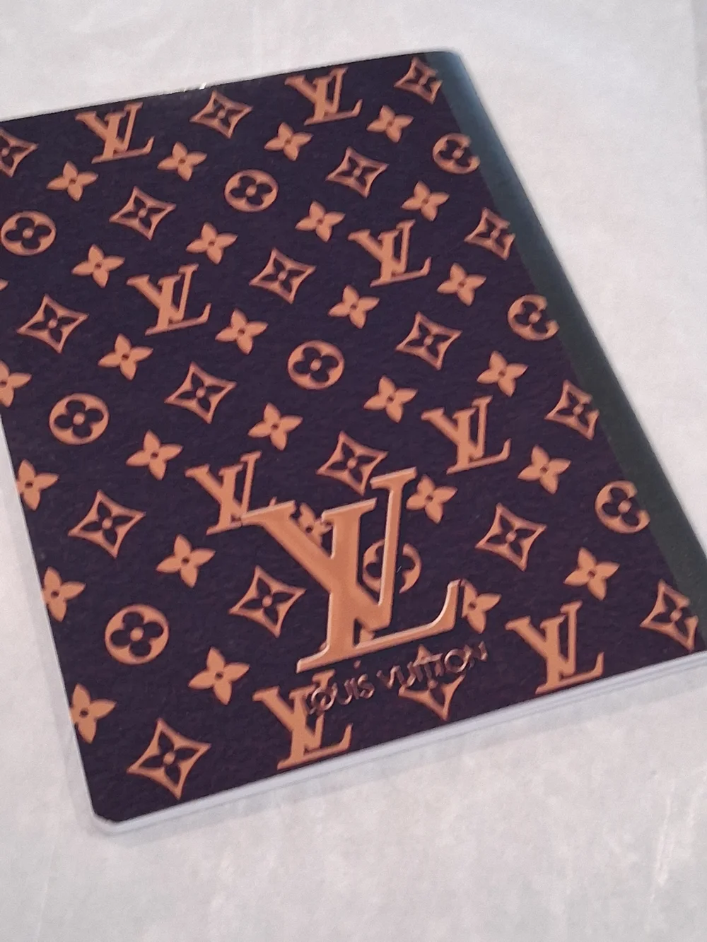 Designer inspired Monogram Composition Notebook - Brown & Black.New